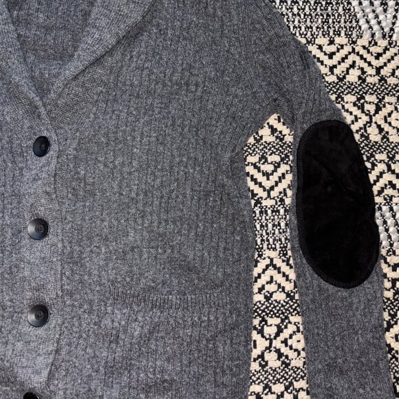 Rag & Bone ARCHIVE Wool & Cashmere Womens Grandpa Cardigan – Grey (Size P) - Picture 3 of 7